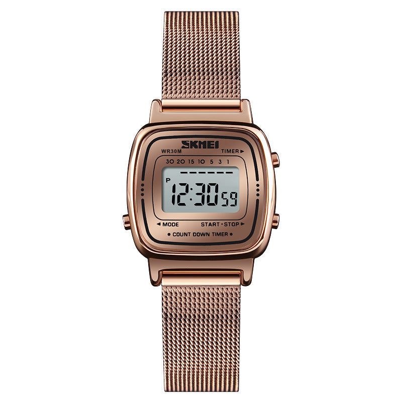 Elegant Steel Mesh Strap Women’s Watch