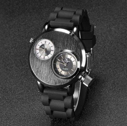 Dual Time Military Quartz Watch