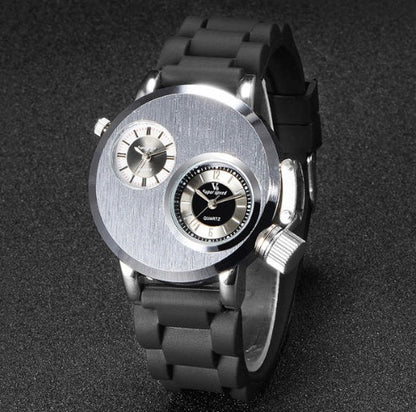 Dual Time Military Quartz Watch