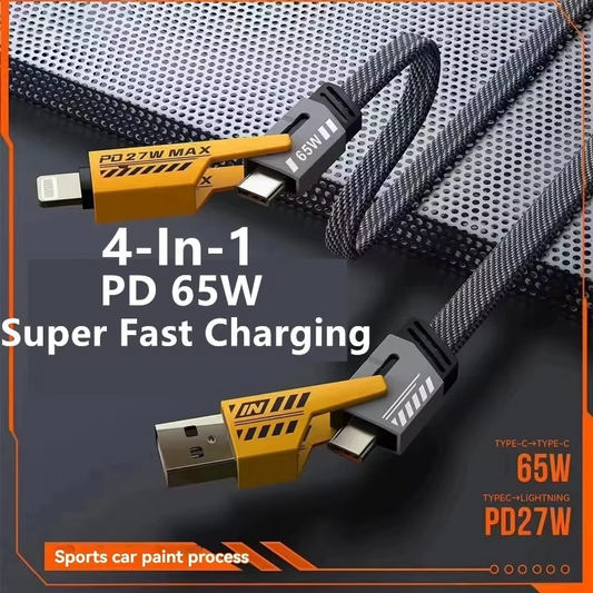 Câble 4-en-1 Ultra Puissant – 65W